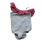 Saint Barth Costume Intero Monospalla Tinta Unita per Bambina CARIN ARGENTO SAINT BARTH 