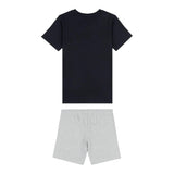 New Balance Completo 2 Pezzo T-Shirt-Bermuda Bicolore per Bambino LAKB0103X NERO/GRIGIO NEW BALANCE 