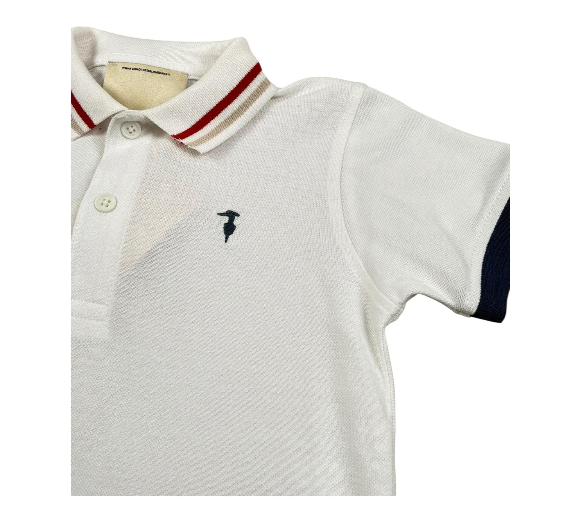 Trussardi Polo Mezza Manica Tinta Unita  per Bambino TBP26048PO BIANCO TRUSSARDI 