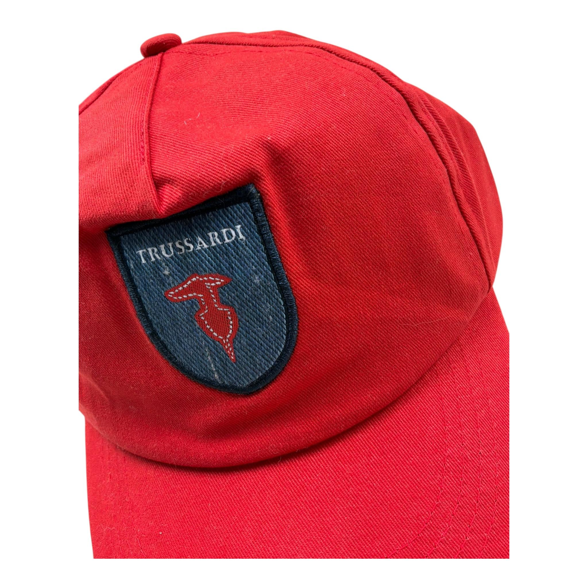 Trussardi Cappello Modello Berretto Tinta Unita con Stampa per Bambino TBP26165BT ROSSO TRUSSARDI 