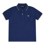 Emporio Armani Polo Mezza Manica Tinta Unita per Bambino 8N4FB3 BLU EMPORIO ARMANI 