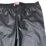 KAOS leggins in ecopelle tinta unita Nero per Bambina KS013 NERO KAOS 