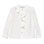 ABEL & LULA camicia tinta unita con rouches Bianco per Bambina 5679X BIANCO ABEL & LULA 