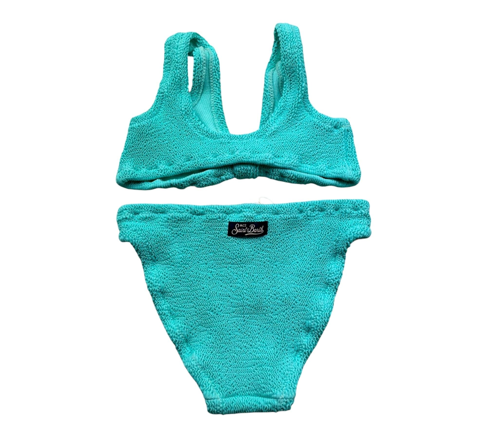 Saint Barth Costume 2 Pezzi Fascia-Mutandina per Bambina NIXIE VERDE ACQUA SAINT BARTH 