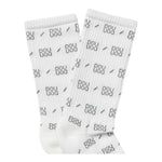 Dou Dou Calzini Tinta Unita Logati per Bambina 2Q0800 BIANCO DOU DOU 