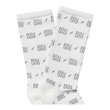 Dou Dou Calzini Tinta Unita Logati per Bambina 2Q0800 BIANCO DOU DOU 