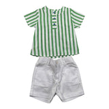 Paz Rodriguez Completo 2 Pezzi Camicia-Bermuda per Neonato 006151502 VERDE PAZ RODRIGUEZ 