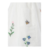 Stella Mccartney Gonna Tinta Unita con Elastico In Vita E Ricami per Bambina TW7A71 BIANCO STELLA McCARTNEY 