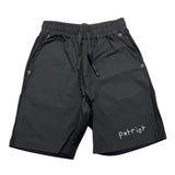 Patriot Bermuda Tinta Unita Con Elastico In Vita Nero Per Bambino