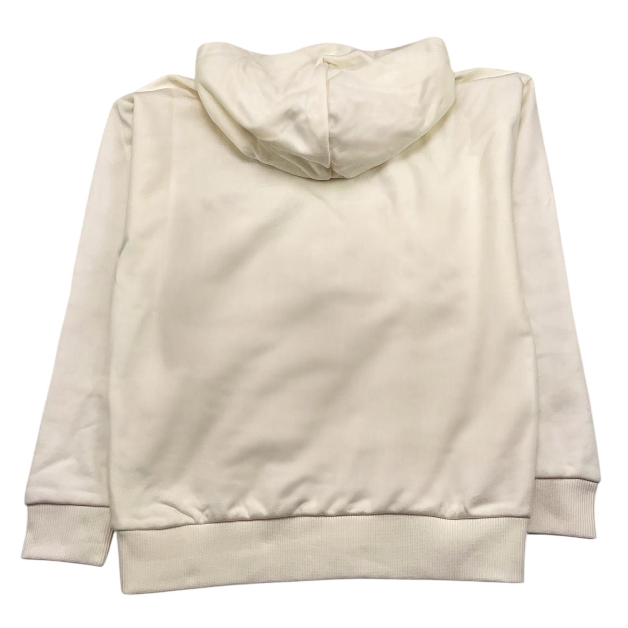 TOMMY HILFIGER felpa chiusa con cappuccio tinta unita con logo Panna per Bambino KB0KB09379 PANNA TOMMY HILFIGER 