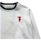 Trussardi Maglia Girocollo Tinta Unita per Neonato TIP26004MA BIANCO TRUSSARDI 