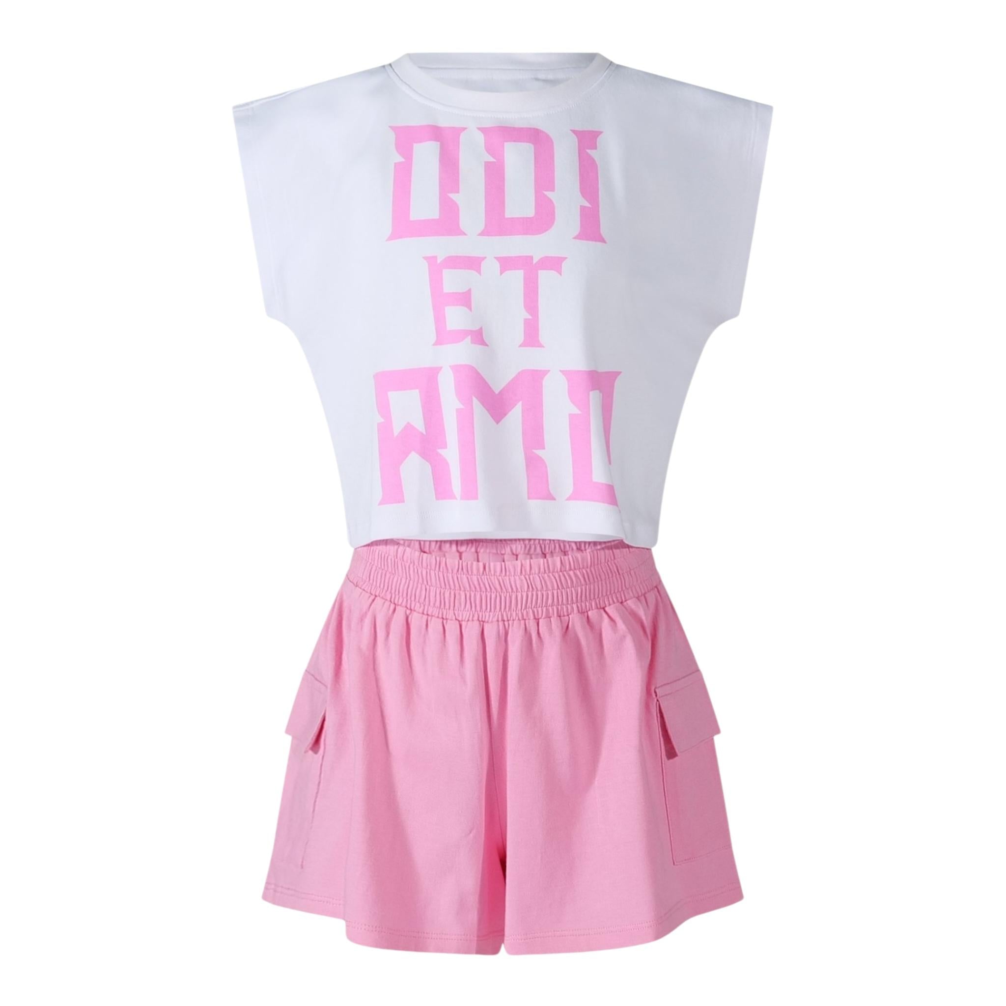 ODI ET AMO DJCM17327BIANCO/ROSA