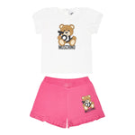 Moschino Completo 2 Pezzi T-Shirt-Short per Neonata MAG01OXX BIANCO MOSCHINO 