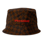 Sprayground Cappello Modello Pescatore Fantasia Quadri per Bambino SP14998GRY MARRONE SPRAYGROUND 