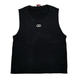 Liu Jo Canotta tinta unita con Logo Nero per Bambina GA5041XX NERO LIU JO 