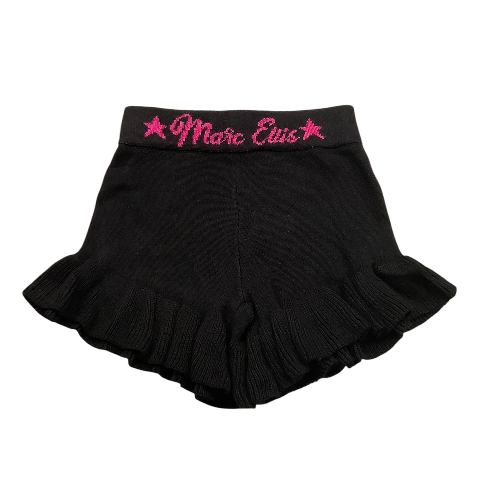 MARC ELLIS gonna tinta unita con logo Nero per Neonata JMNS00181 NERO MARC ELLIS 