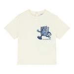 Emporio Armani Set T-Shirt Bicolore per Neonato 3DHDJ1 PANNA/BLU EMPORIO ARMANI 