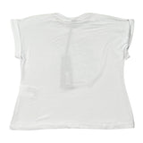Naice t-shirt Tinta Unita con Stampa per Bambina 27143 BIANCO NAICE 