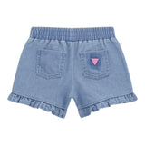 Guess Short In Denim Tinta Unita con Elastico In Vita per Bambina K5GD04D5160X AZZURRO GUESS 
