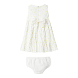 Il Gufo Set Abito-Coulotte Tinta Unita con Margherita per Neonata P25VA330C5053 BIANCO IL GUFO 