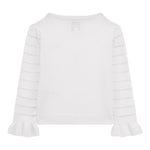 Guess Cardigan Tinta Unita con Trasparenze per Bambina K4RR03Z3CJ0 BIANCO GUESS 