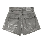 Iceberg Short Tinta Unita In Denim con Girovita Regolabile per Bambina SHICE51599J GRIGIO ICEBERG 