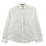 Daniele Alessandrini Camicia Manica Lunga Tinta Unita con Stampa per Bambino 1235C1218 BIANCO DANIELE ALESSANDRINI 