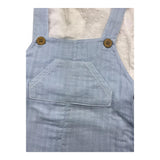 Babidu Completo 2 Pezzi Camicia-Salopette Azzurro Per Neonato