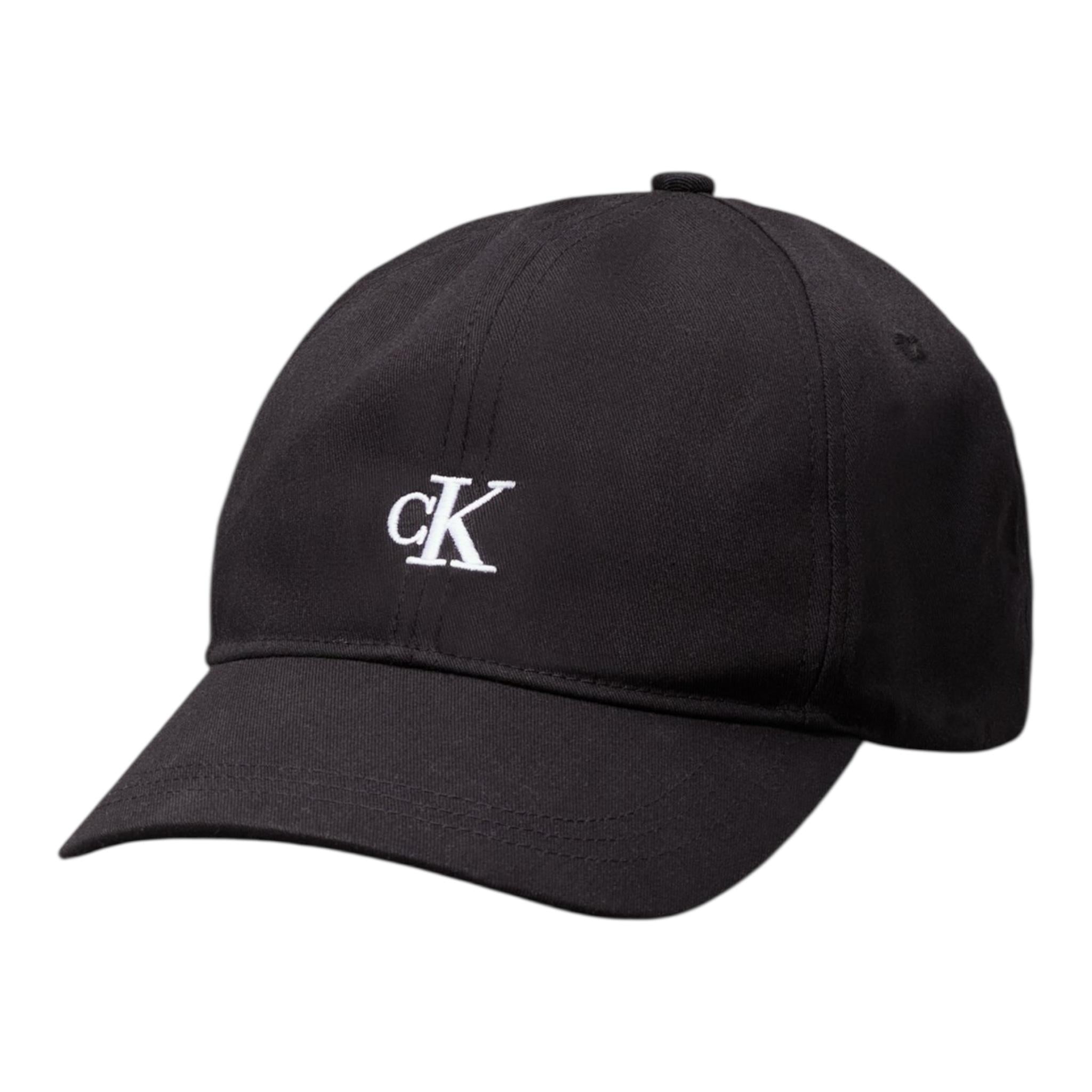 Calvin Klein Cappello con Visiera Tinta Unita con Logo per Bambino U00150 NERO CALVIN KLEIN 