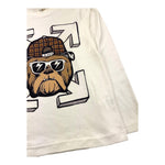 EMC shirt girocollo tinta unita con stampa in contrasto Bianco per Bambino BX2309 BIANCO EMC 