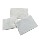 Barcellino Set Lenzuola 3 Pezzi Tinta Unita per Neonata 105813 BIANCO BARCELLINO 