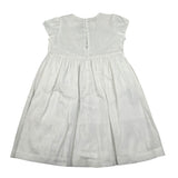 Il Gufo Abito Mezza Manica Tinta Unita con Ricami per Bambina P25VW788L0002J BIANCO IL GUFO 