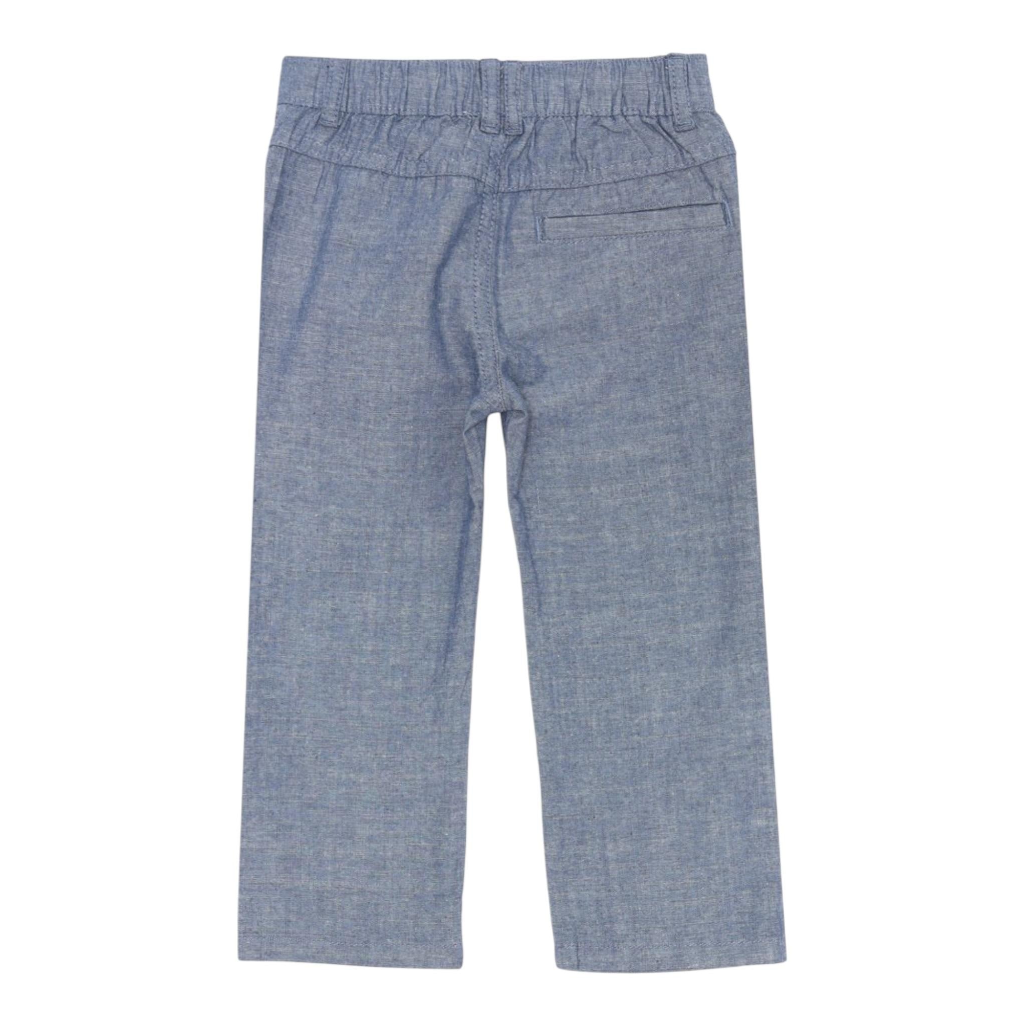 Trussardi Pantalone tinta unita con 5 Tasche Blu per Bambino TIP25035JE BLU TRUSSARDI 