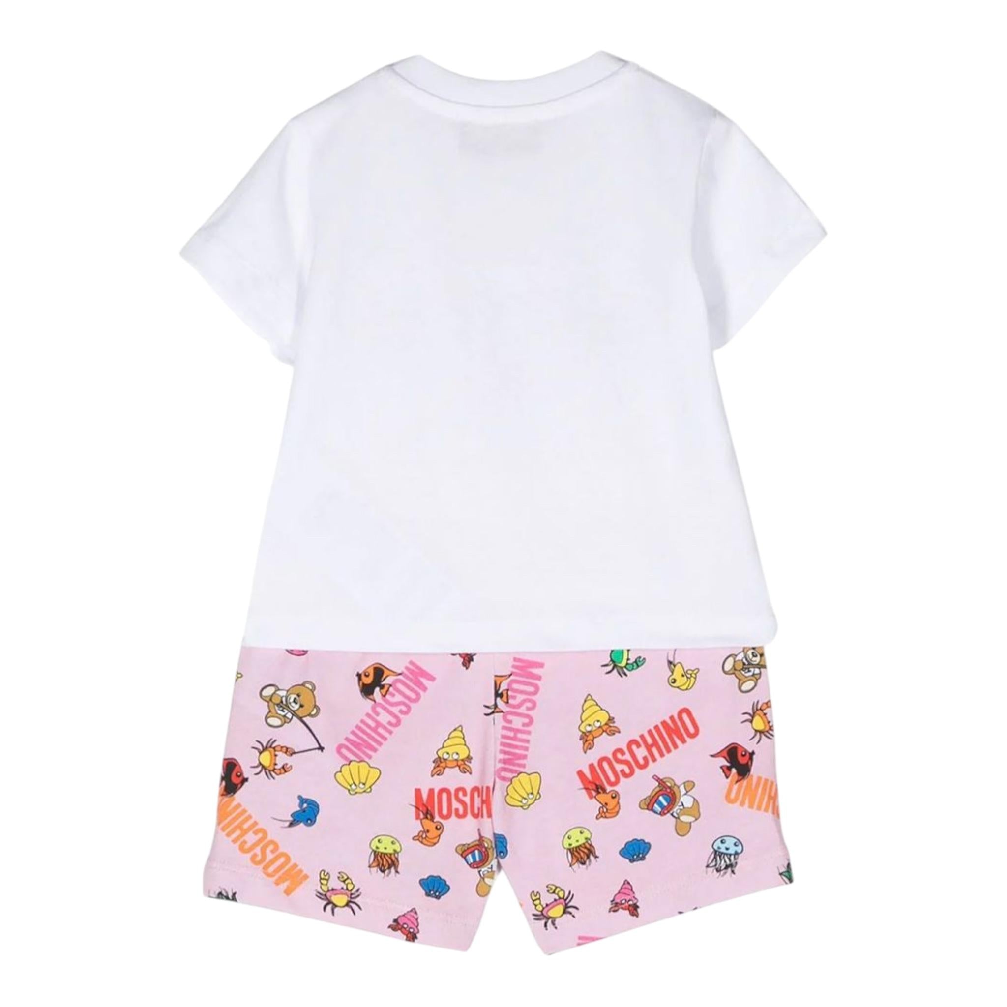 MOSCHINO MHG017JBIANCO/ROSA