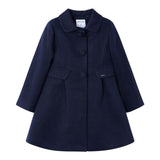 MAYORAL cappotto tinta unita cn finte tasche Blu per Bambina 448476 BLU MAYORAL 