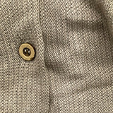 Bamboom+Babies Einfarbige Strickjacke mit Kapuze und Knopfleiste, Sandfarben für Neugeborene