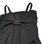 Meilisa Bai Abito tinta unita con Fiocco Nero per Bambina FL6363 NERO MEILISA BAI 