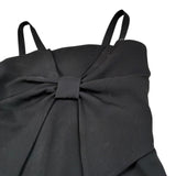 Meilisa Bai Abito tinta unita con Fiocco Nero per Bambina FL6363 NERO MEILISA BAI 