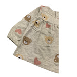 LOSAN shirt girocollo tinta unita con stampe Grigio per Neonata 51033197694011 GRIGIO LOSAN 