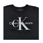 Calvin Klein T-Shirt Girocollo Tinta Unita con Logo per Bambina IG0IG02801X NERO CALVIN KLEIN 