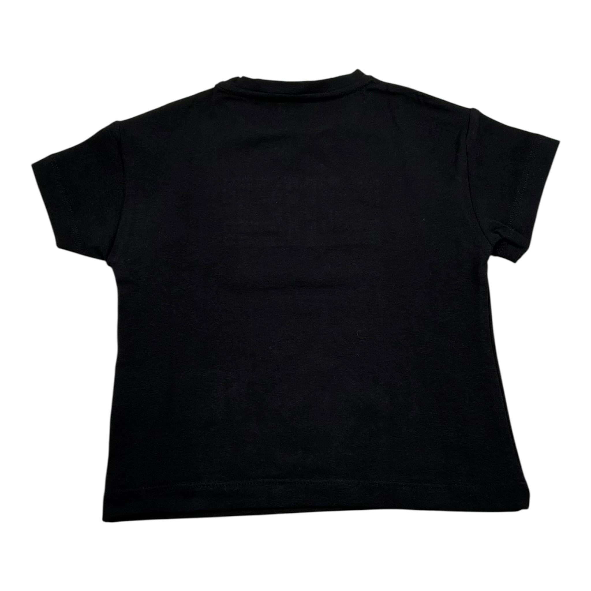 Elisabetta Franchi T-Shirt Girocollo Tinta Unita con Stampa per Bambina EGTS66J NERO ELISABETTA FRANCHI 