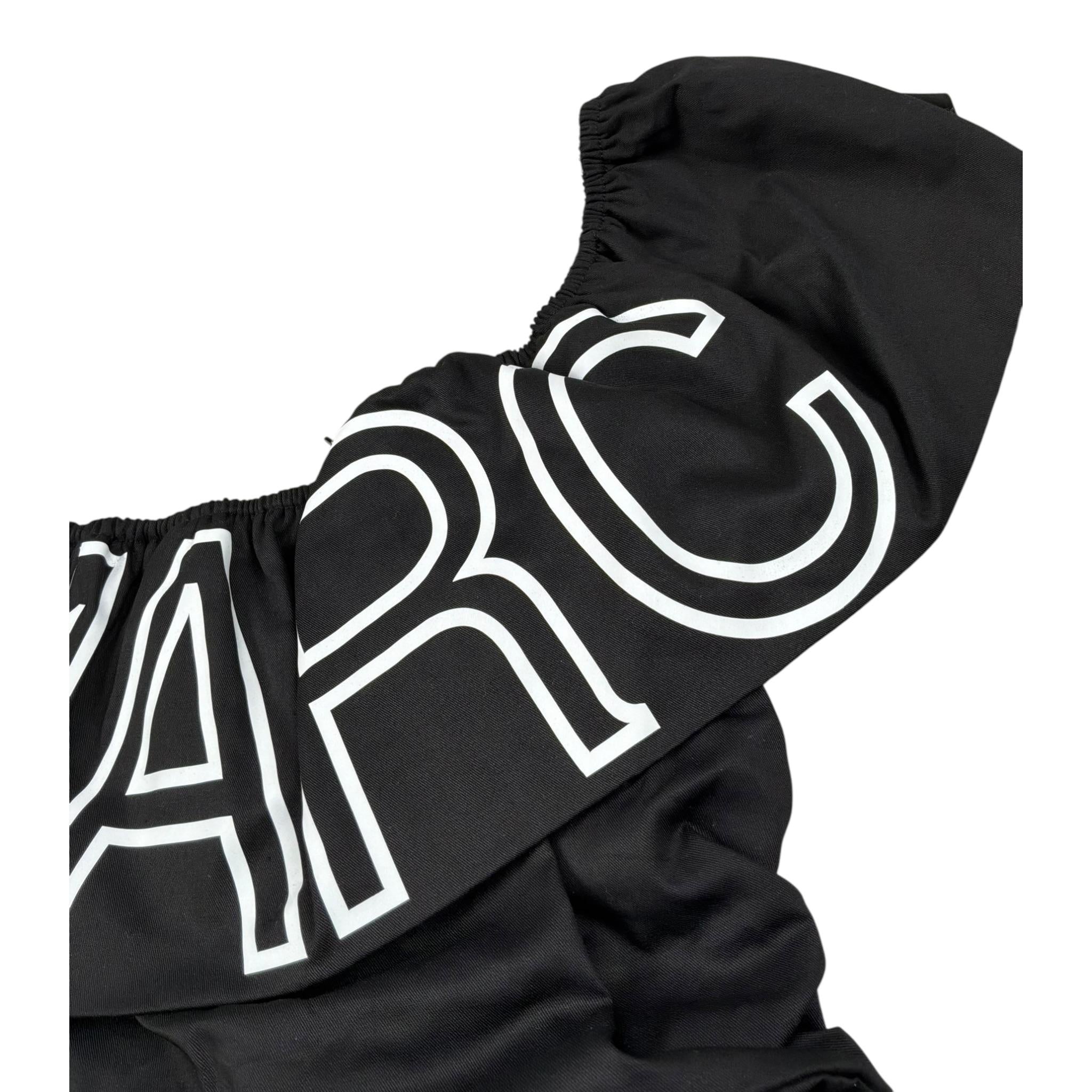 Marc Ellis Abito Tinta Unita con Stampa per Bambina JMJDR14107 NERO MARC ELLIS 