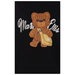 MARC ELLIS abito felpa con cappuccio tinta unita con stampa orso Nero per Bambina JMJMX00266 NERO MARC ELLIS 