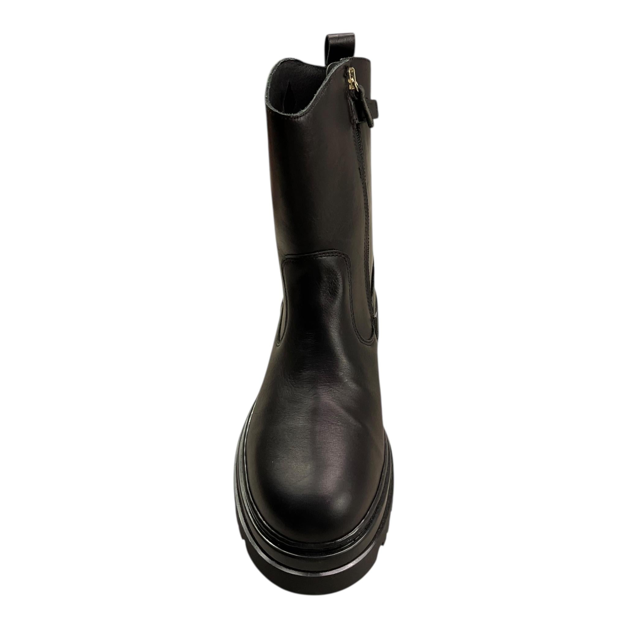 TWINSET stivali tinta unita con logo Nero per Bambina 232GCJ032 NERO TWINSET 