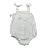 Babidu Pagliaccetto Giromanica Tinta Unita per Neonata 33330 BIANCO BABIDU 