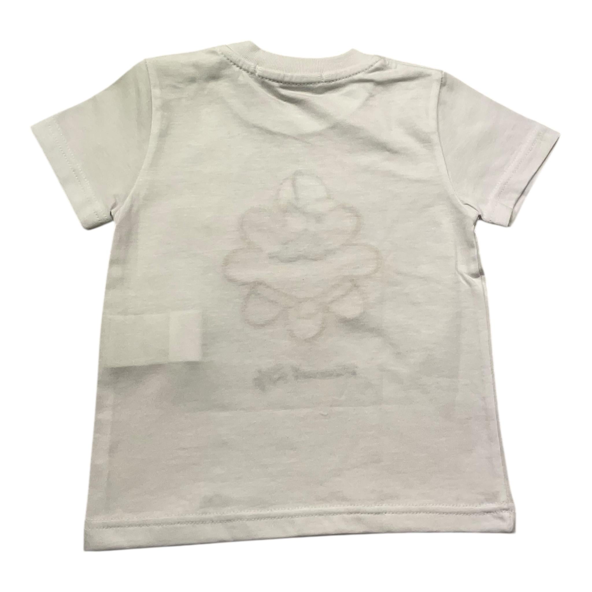 Manuel Ritz T-Shirt Girocollo Tinta Unita con Stampa per Neonato MR3107N BIANCO MANUEL RITZ 