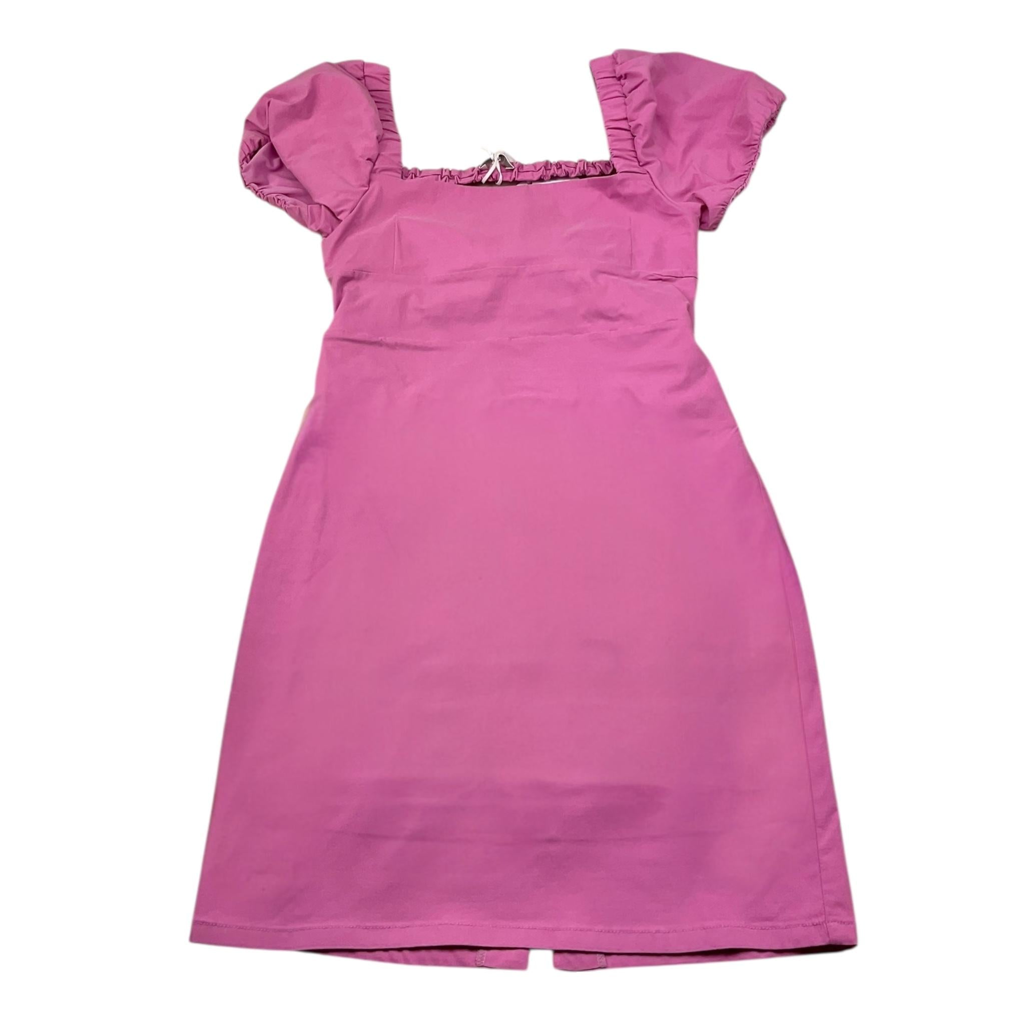 Lu Lu By Miss Grant Abito Mezza Manica Tinta Unita Scollo Retro per Bambina LL3575 MAGENTA LU LU BY MISS GRANT 