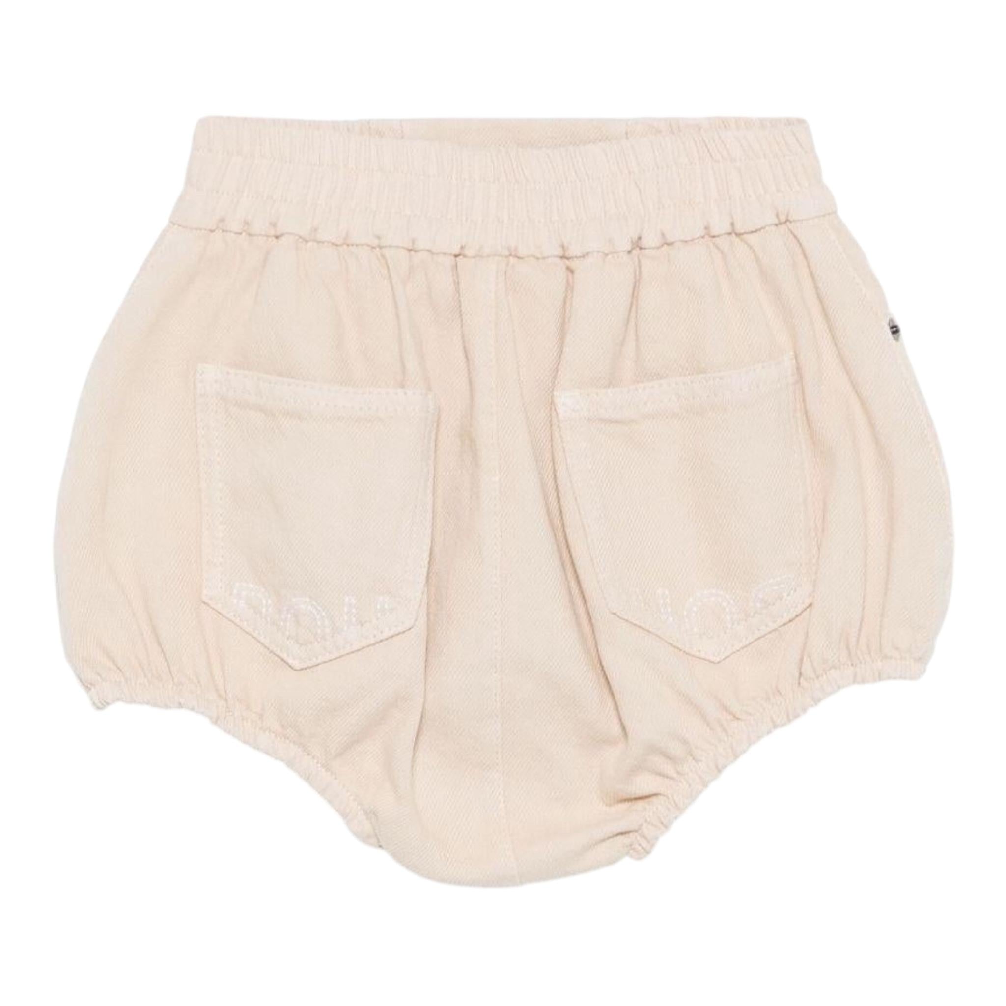 Dou Dou Short Tinta Unita con Elastico In Vita per Bambina DW6A09 BEIGE DOU DOU 