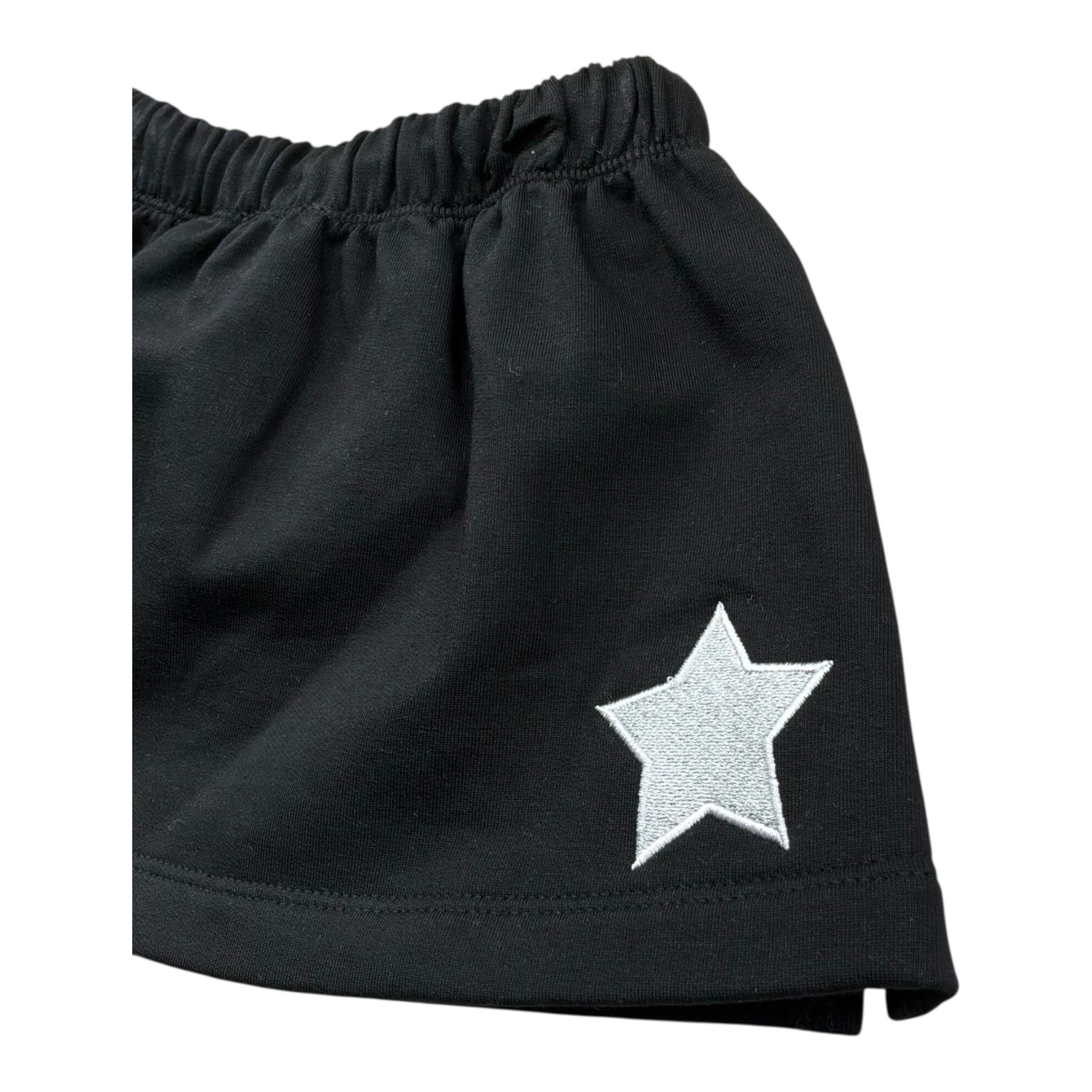 John Richmond Gonna Tinta Unita con Elastico In Vita per Neonata RIP26135GO NERO JOHN RICHMOND 