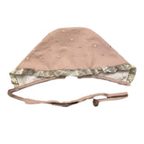 Paz Rodriguez Cappello Tinta Unita Con Ricami Rosa Per Neonata